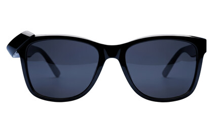 Fototapeta premium Stylish black framed blue lens square sunglasses for modern fashion