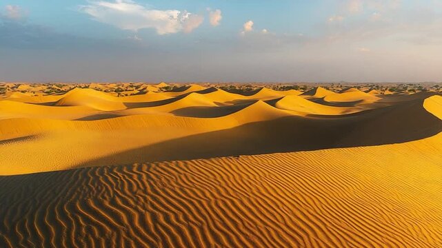 thar desert, sand dunes, rajasthan, india desert landscape video