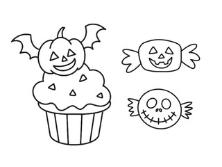 Halloween decorations vector illustration