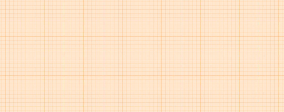 Background of orange graph paper with a precise square grid