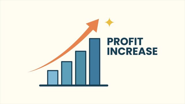 Profit Growth Animation | Financial Success and Business Increase Concept