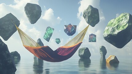 Longtail fishing boat on a tropical beach in Thailand with blue sky and clear ocean water