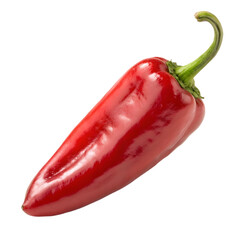 Vibrant Red Chili Pepper on White Background