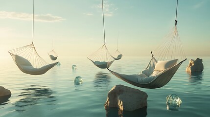 Longtail fishing boat on a tropical beach in Thailand with blue sky and clear ocean water