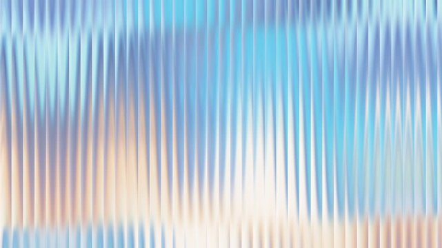 Abstract background with vertical wavy lines in pastel blue, white, and beige.