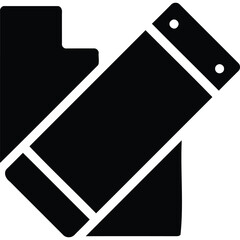 Black and white icon of a pencil sharpener school office education tool drawing art design symbol graphic