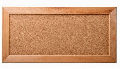 Empty Corkboard Isolated On White