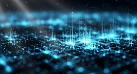 Future Tech Light Grid Vol. 07 – Abstract Digital Network Background