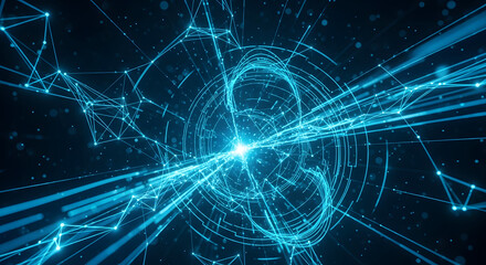 Future Tech Light Grid Vol. 19 – Abstract Digital Network Background