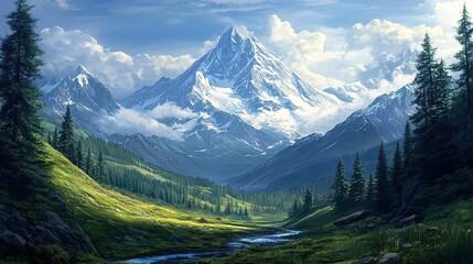 mountain, landscape, nature, mountains,