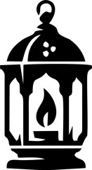 Beautiful Ramadan Light Candle Decoration with Glowing Lantern Ambience