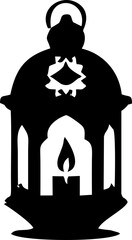 Beautiful Ramadan Light Candle Decoration with Glowing Lantern Ambience