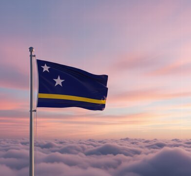 Strijkapplicatie vlag: CURACAO - Seegers Fournituren