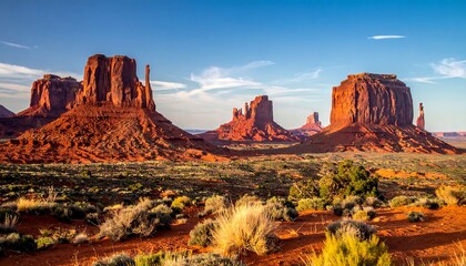 Naklejka premium Monument Valley Navajo Tribal Park Landscape.