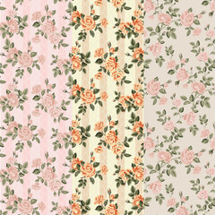 vintage rose pattern design 1960's rose vintage pattern new rose pattern trends