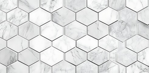 Seamless hexagonal metal tile texture pattern background