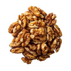 Fresh Walnut Halves Pile