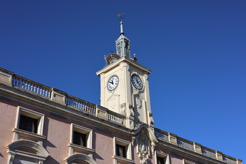 clock tower in the center of the city