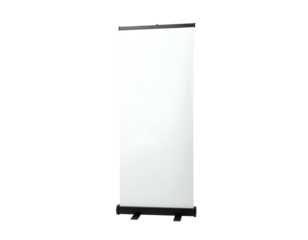 Vertical display, blank canvas, in front of black background. Perfect for presentations or promotions