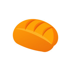 bread loaf icon clipart vector on transparent background