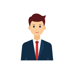 businessman icon clipart vector on transparent background