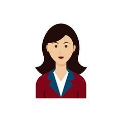 businesswoman icon clipart vector on transparent background