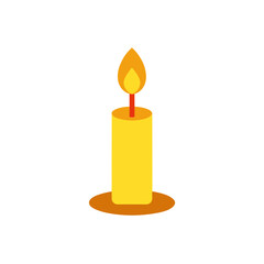 candle icon clipart vector on transparent background