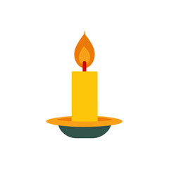 candlelight glow icon clipart vector on transparent background