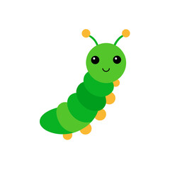 caterpillar icon clipart vector on transparent background