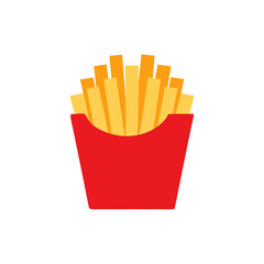 french fries icon clipart vector on transparent background
