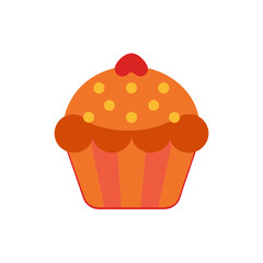 muffin icon clipart vector on transparent background