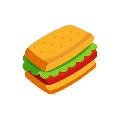 sandwich icon clipart vector on transparent background