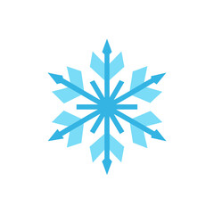snowflake icon clipart vector on transparent background