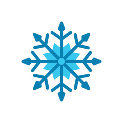 snowflake icon clipart vector on transparent background