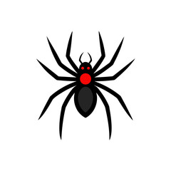 spider icon clipart vector on transparent background