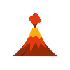 volcano icon clipart vector on transparent background