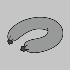 Ring Bologna Sausage Minimalistic Flat Icon