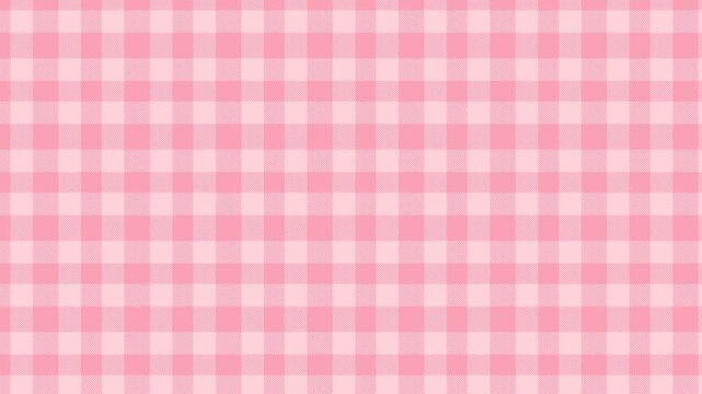 Pink White Buffalo Check Loop - Sweet Gingham Pattern Scrolling Right Seamless
