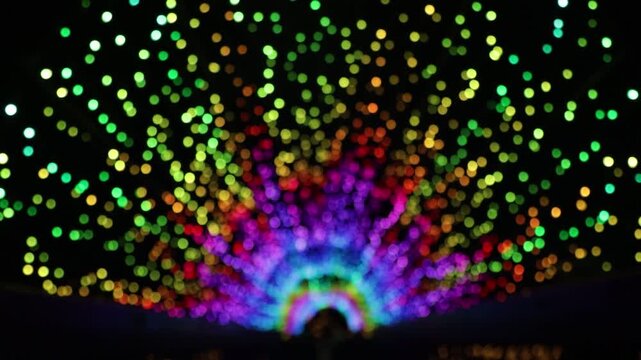 abstract bokeh background of colourful lights