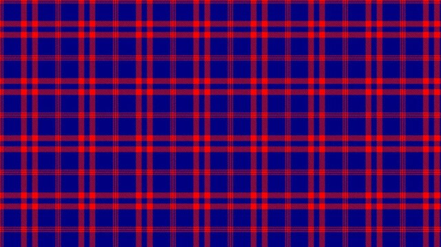 Navy Blue Red Plaid Loop - Bold Tartan Pattern Scrolling Right Seamless