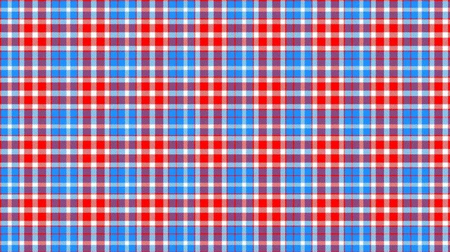 Red White Blue Plaid Loop - Patriotic Complex Tartan Pattern Scrolling Right