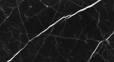 Abstract Black Marble Background With White Veins And Tiny Sparkles