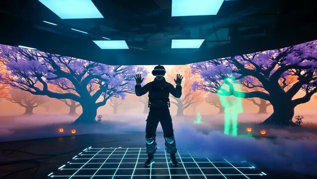 Virtual Reality Exploration in a Mystical Environment
