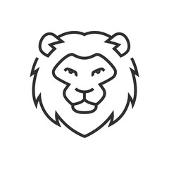 Majestic lion head emblem symbolizing strength, courage, and leadership for powerful branding and design projects.