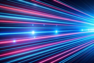 Abstract neon light trails creating a futuristic and dynamic background image