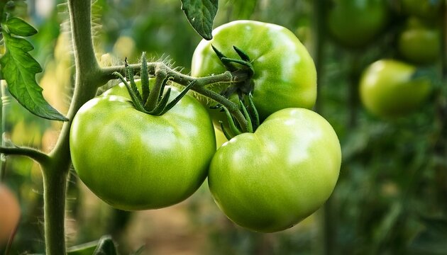 Green Tomatoes On A Branch The Gifts Of Nature