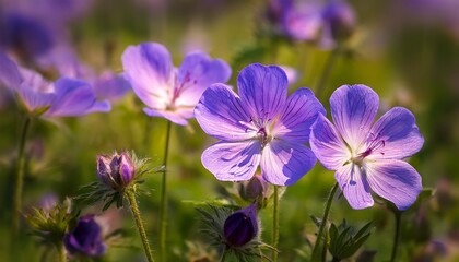 Fototapeta premium Meadow Cranesbill Elegance