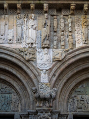 Santiago de Compostela Cathedral South Facade frieze detail