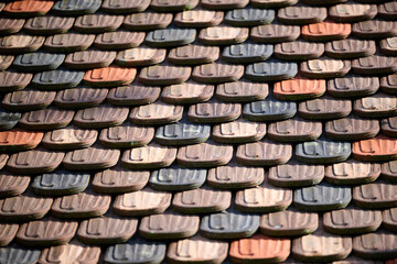 roof tiles on a roof