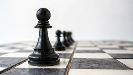 black chess pieces
